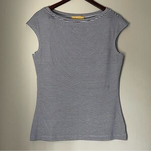 St. John | Navy and White Stripped Blouse | Medium​​